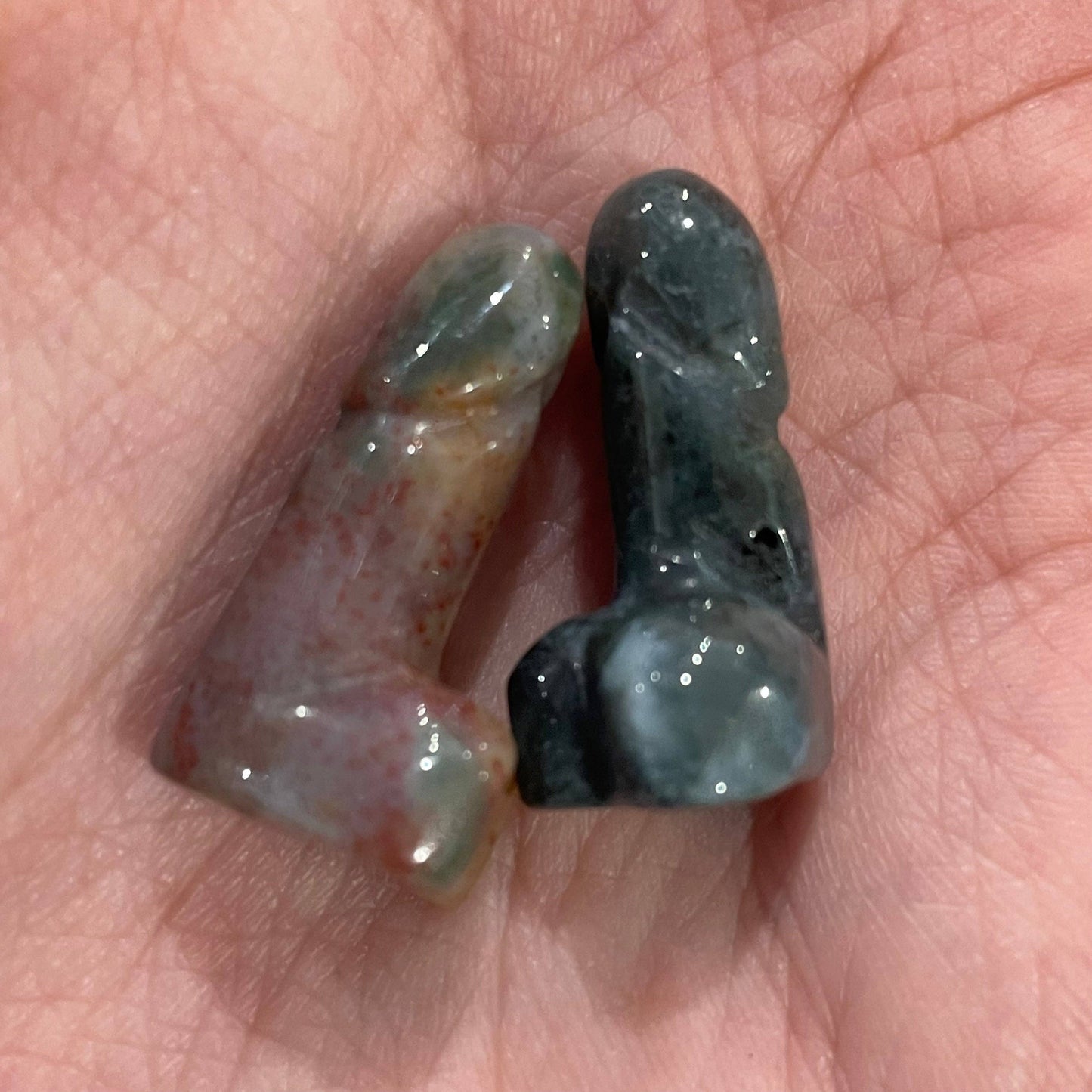 Crystal Phallic Figurine - Penis – Small Carved Gemstone Statue
