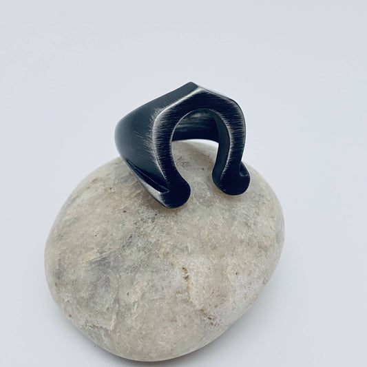 Horseshoe Shaped Stainless Steel Ring
