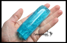 Load image into Gallery viewer, 1 Small Water Filled Tube Snake with Glitter Stress Toy - Sq
