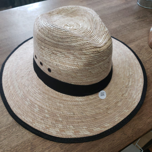 Pachuco Hat Straw Black Trim