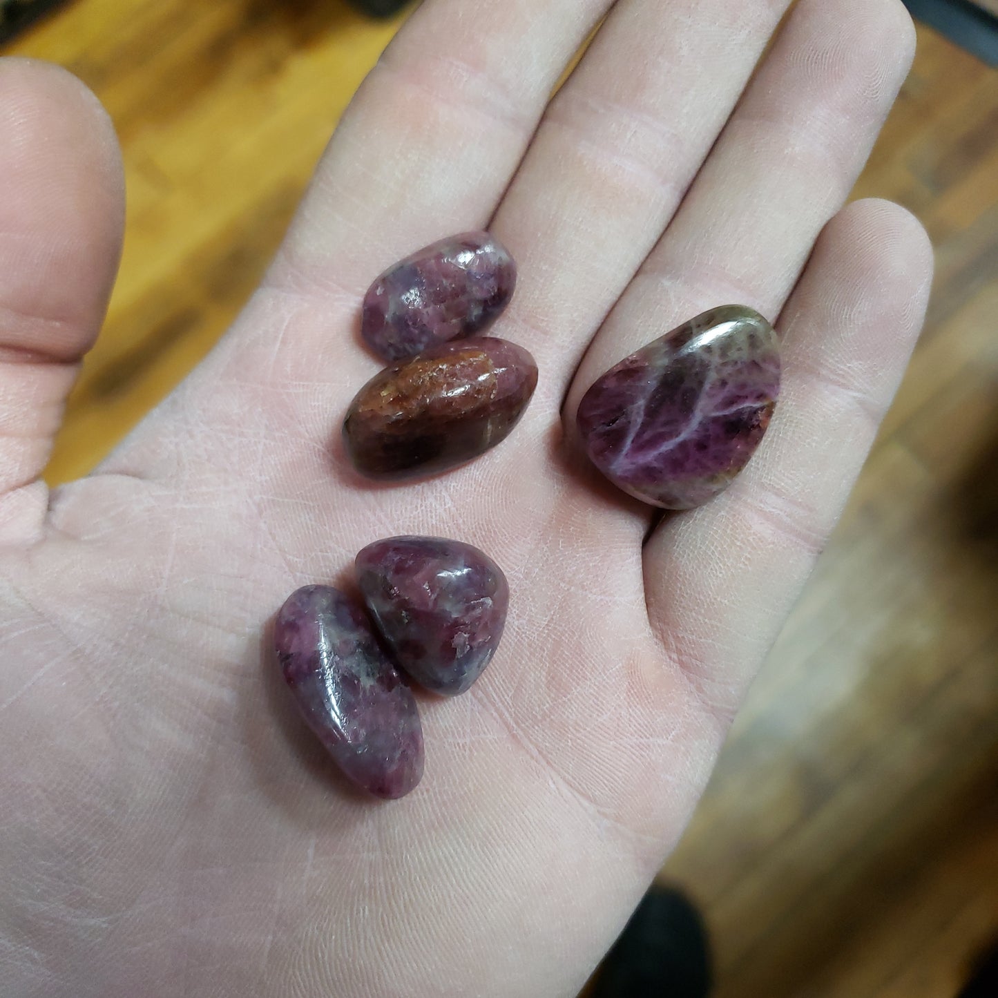 Pink Tourmaline Tumbled
