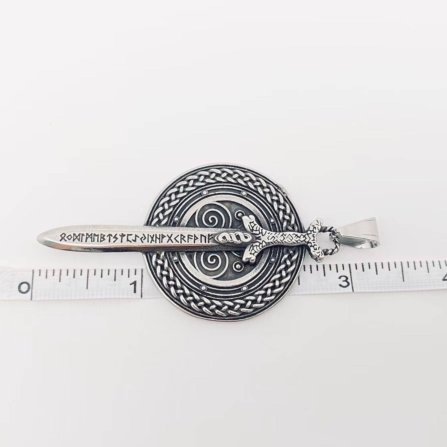 Viking Rune Sword Stainless Steel Pendant - MJ/MNP