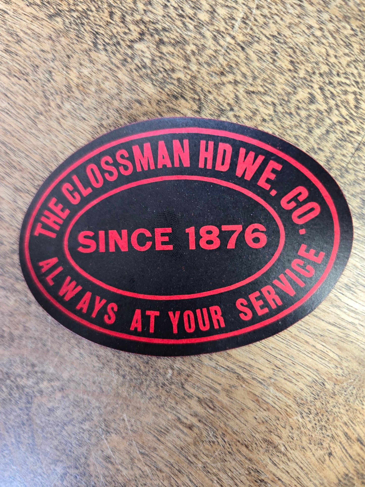Clossman Sticker
