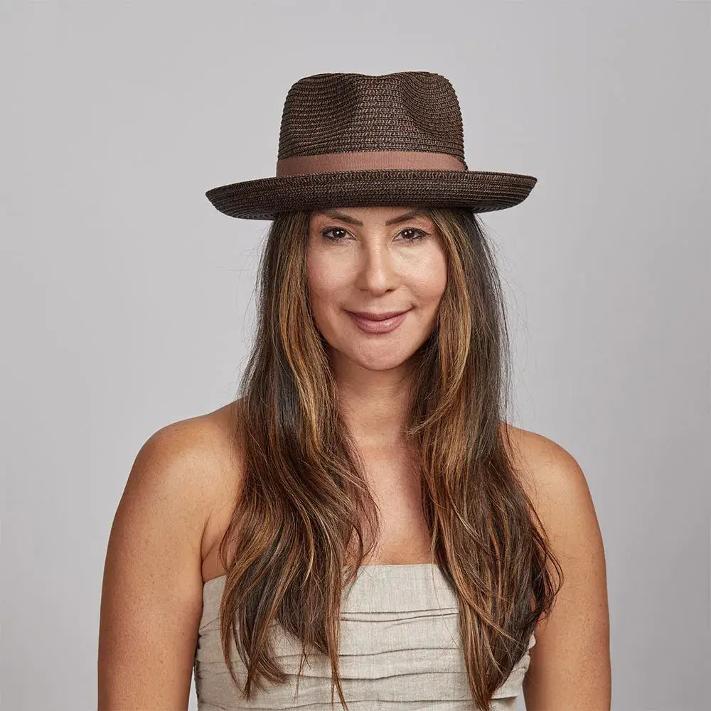 Soft Straw Fedora Hat - Style Coronado