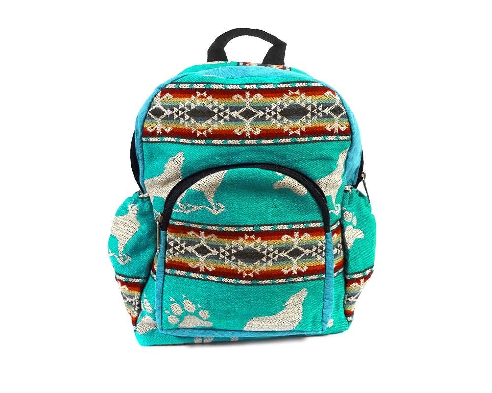 Small Tribal Striped Ecuadorian Backpack