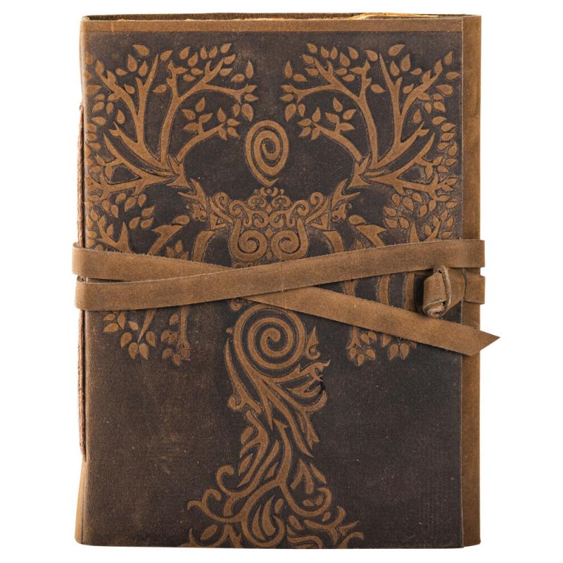 Goddess Tree Suede Leather Journal
