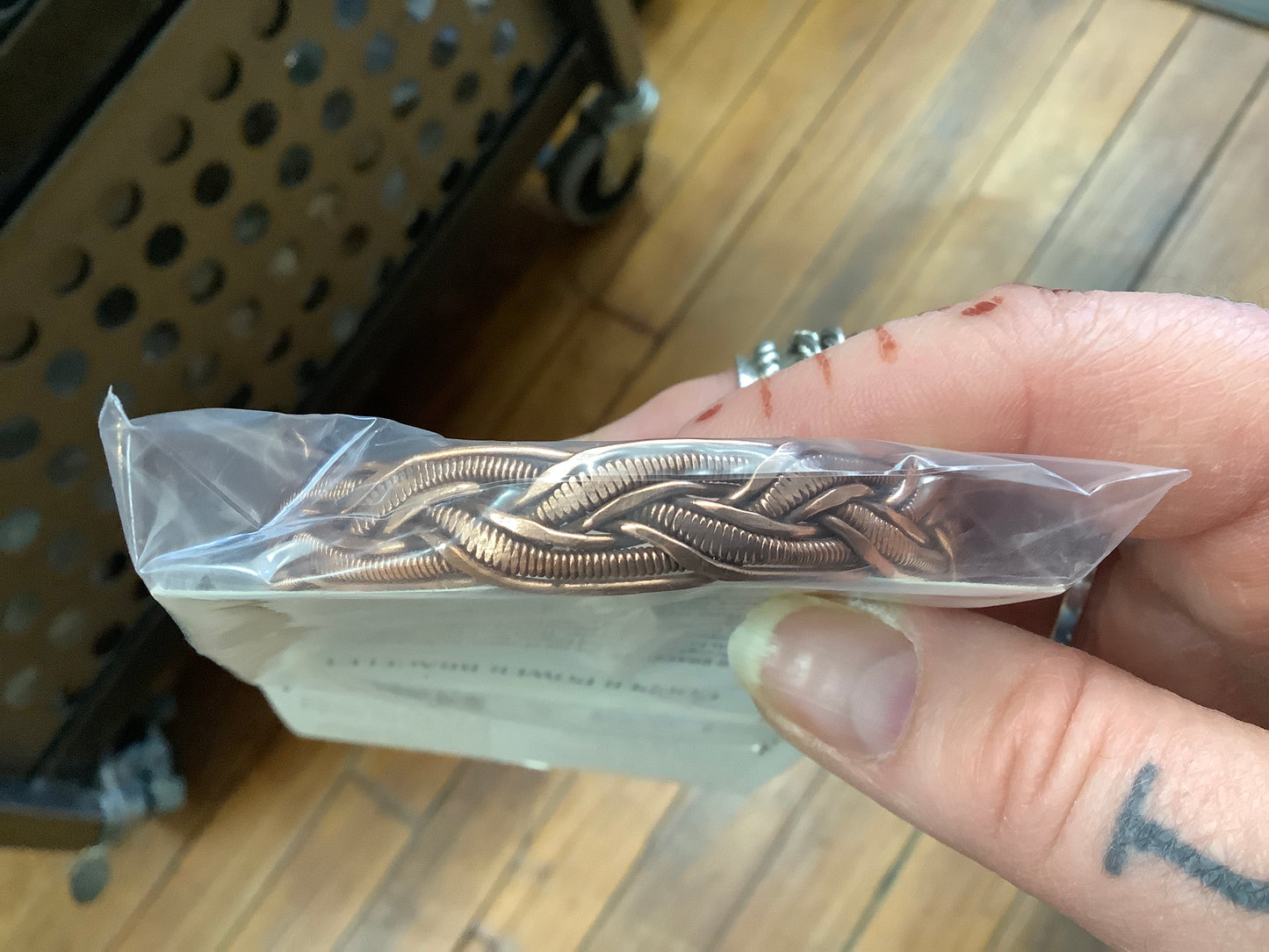 Triloka 100% pure copper braided bracelet