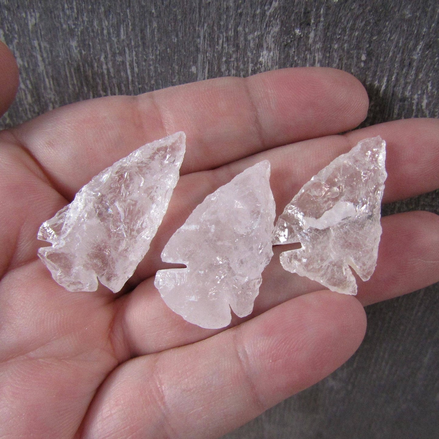 Gemstone Knapped Arrowheads