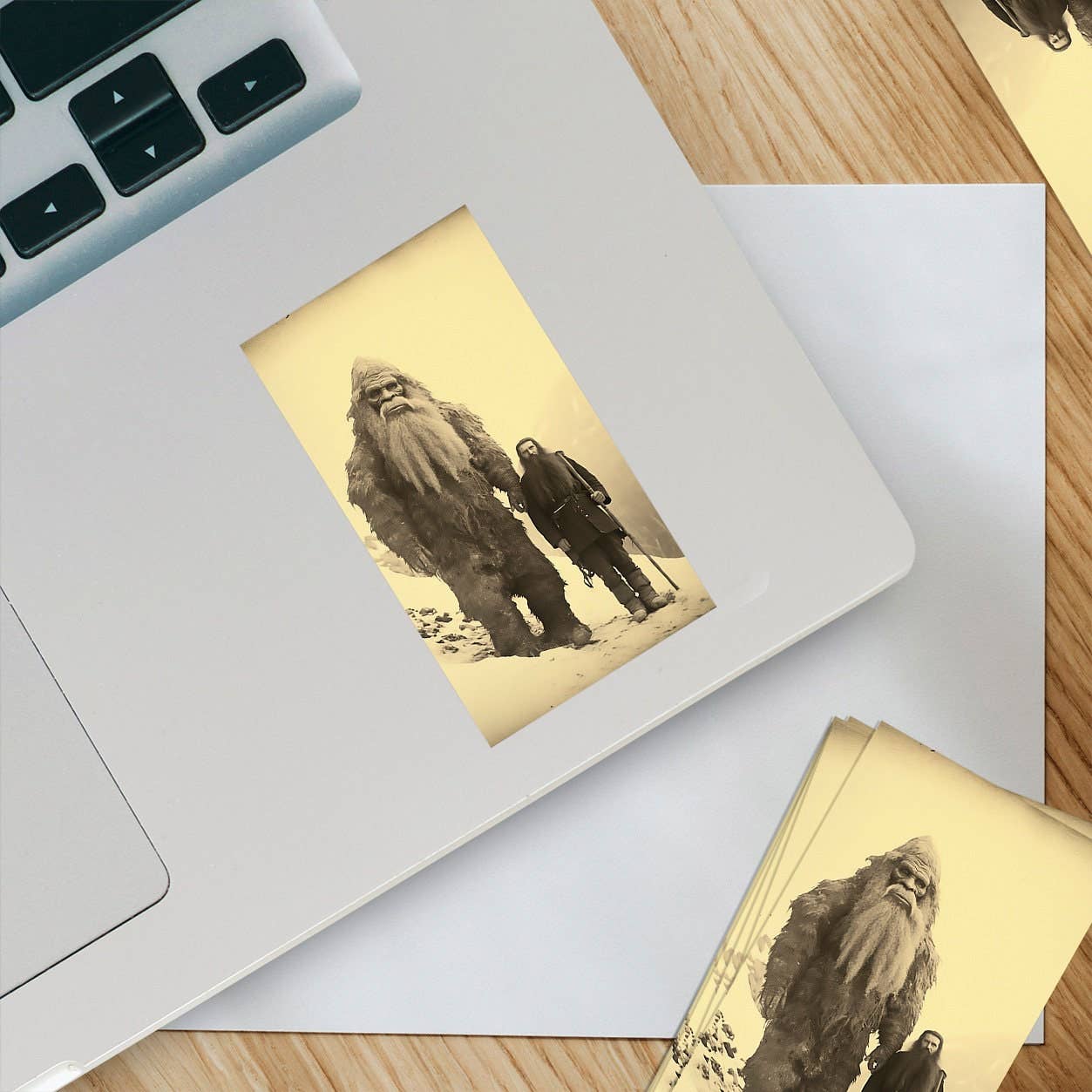 Vintage Bigfoot Sticker- Rectangle