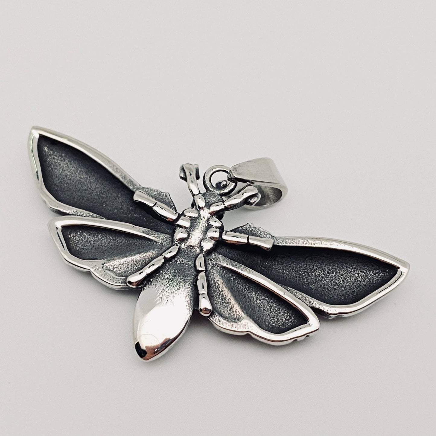 Moth Stainless Steel Pendant