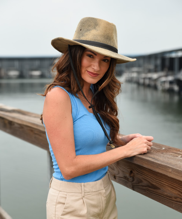 Distressed Outback Cotton Hat - Style Fuji