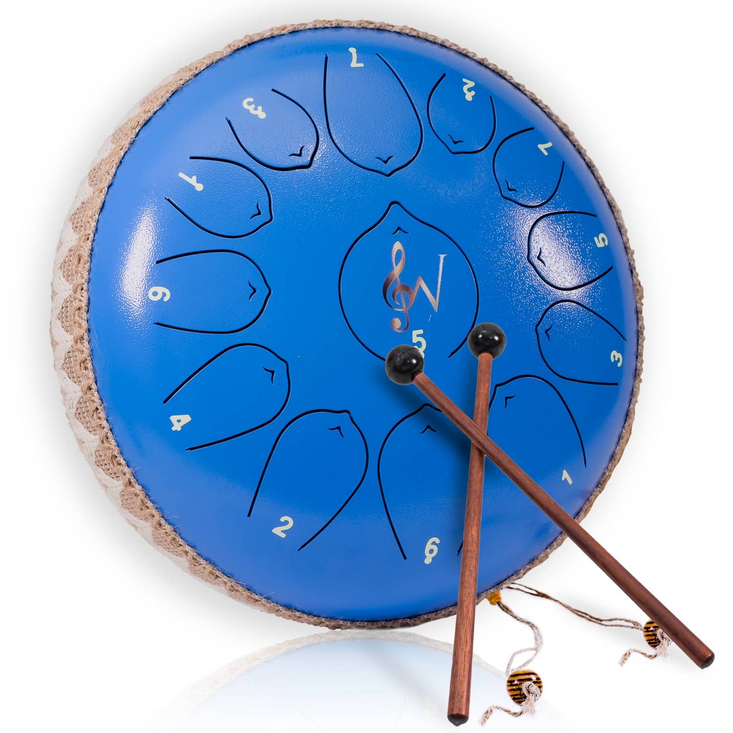Wise Harmony Steel Tongue Drum 12 Inch 13 Notes: Black