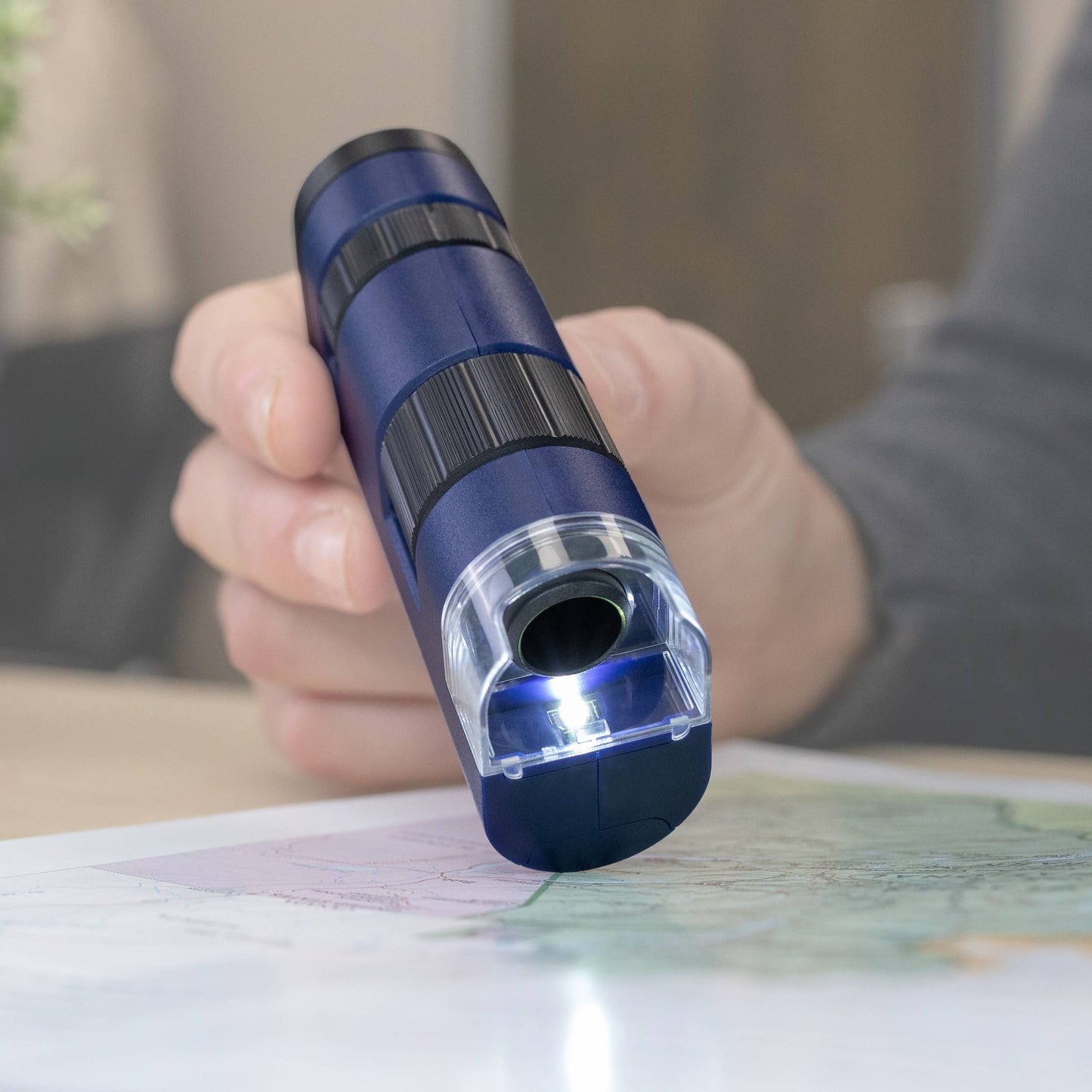 20x-60x Magnification, LED Lit Pocket Microscope, STEM Toy
