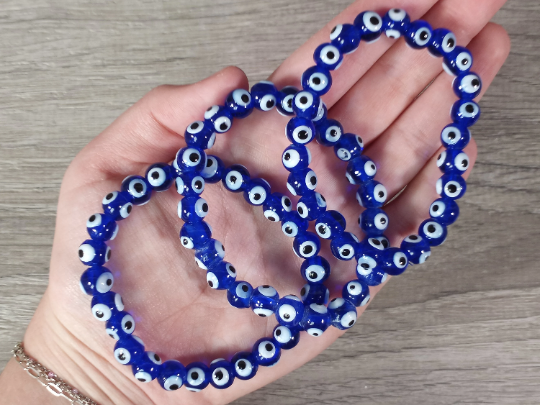 Evil Eye Protection Bracelet 8mm