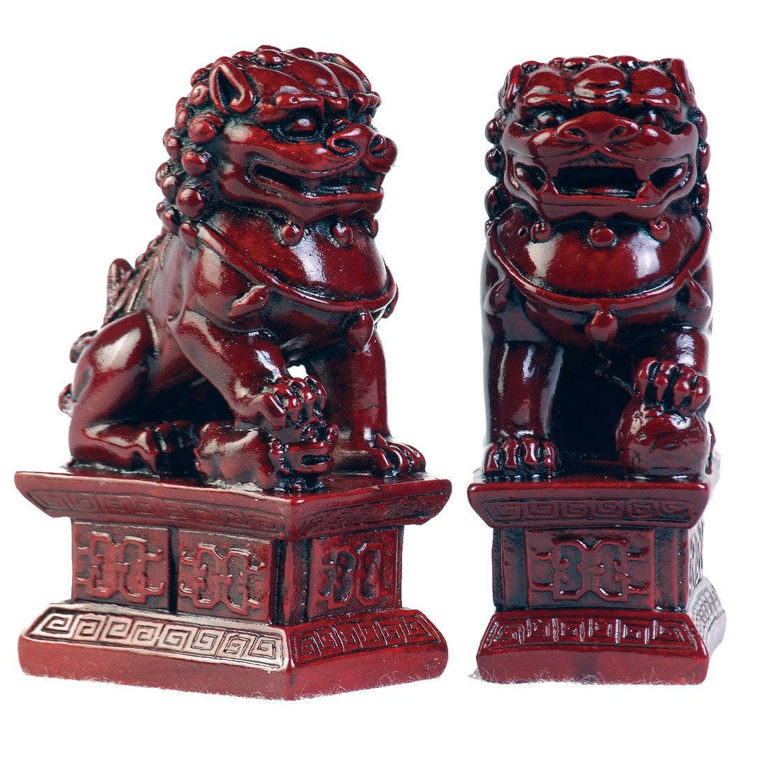 Fu Dogs - Red 4” single dog