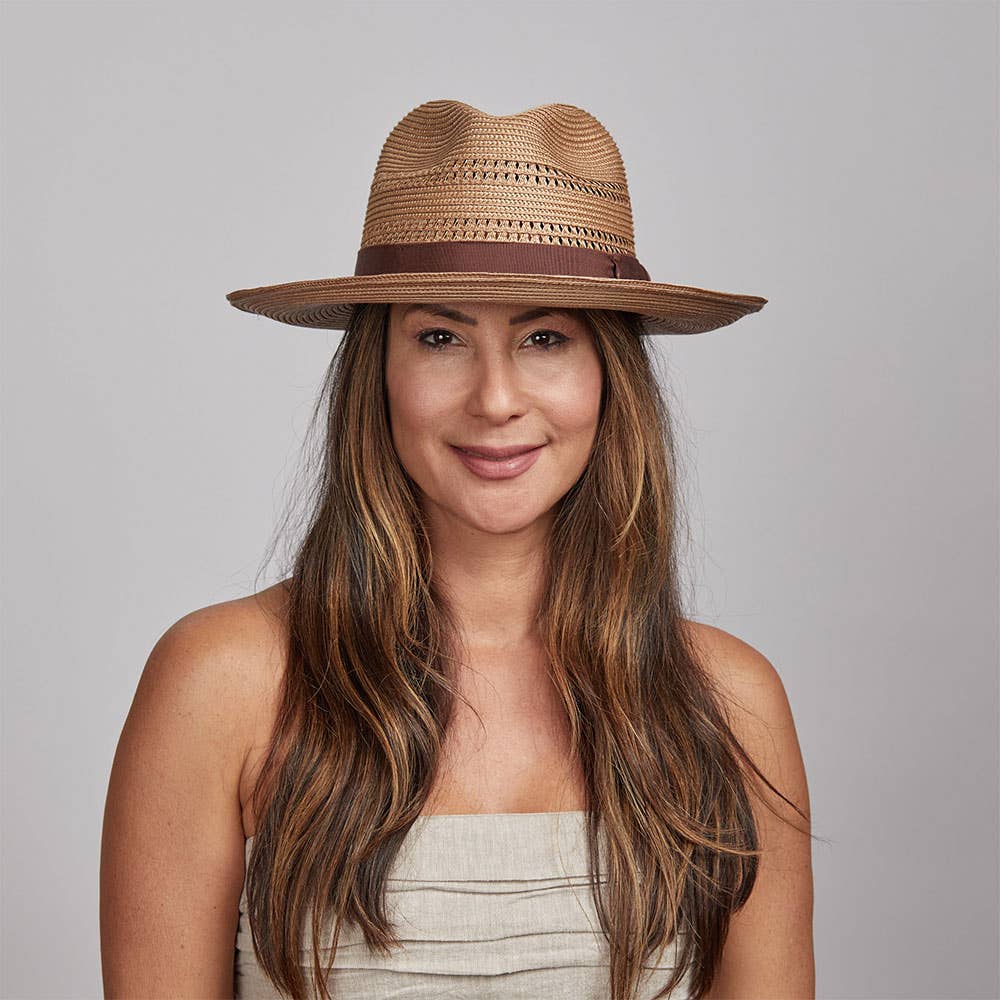 Polybraid Straw Sun Hat - Style Lisbon