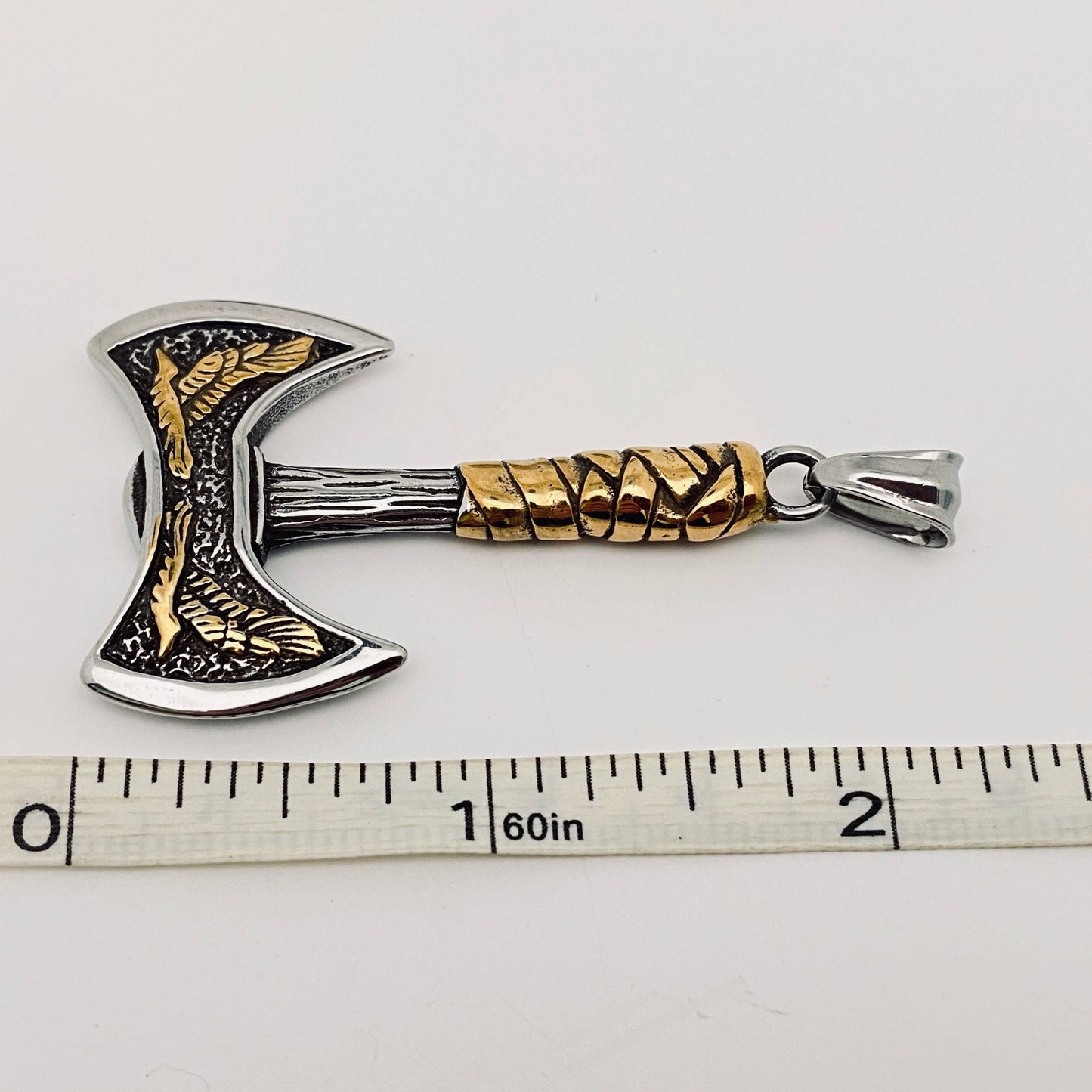 Double-headed Axe Stainless Steel Pendant