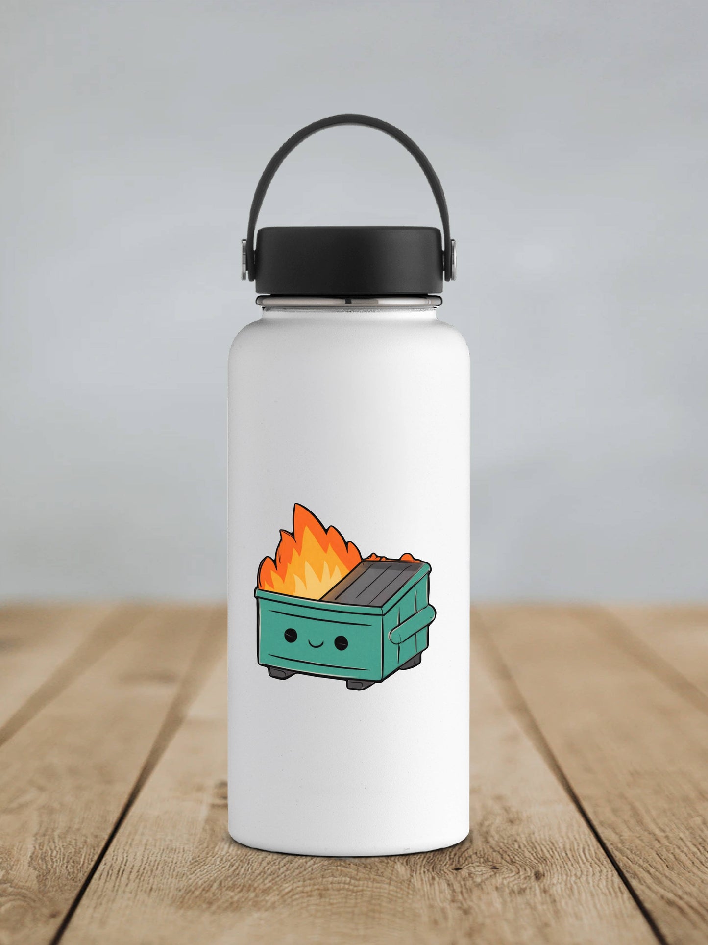 Happy Dumpster Fire Sticker