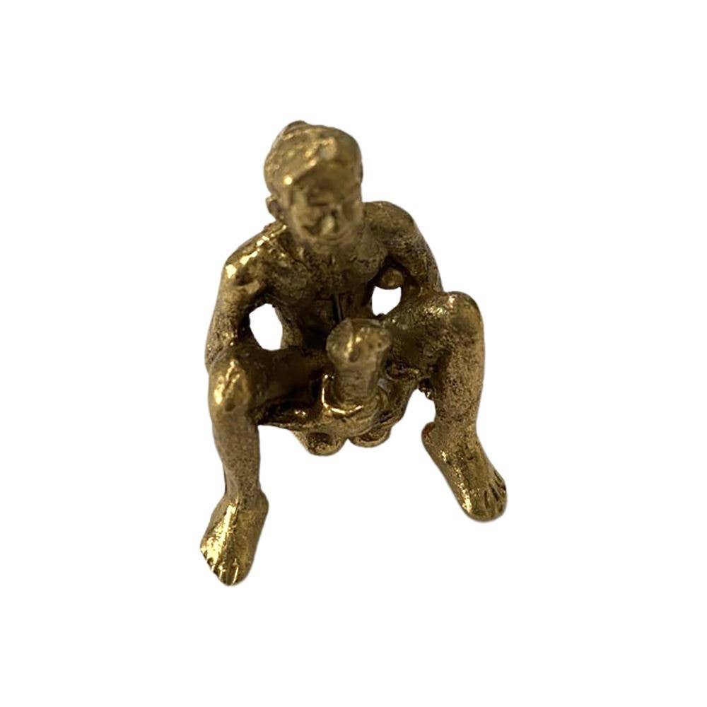 Miniature Brass Figurine