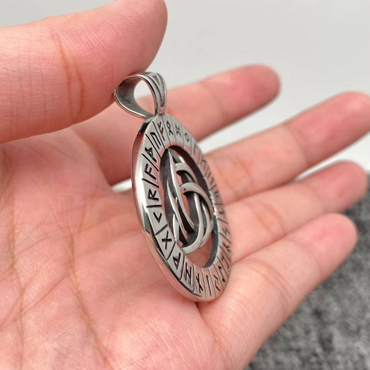 Stainless Steel Viking Celtic Trinity Knot Rune Charm