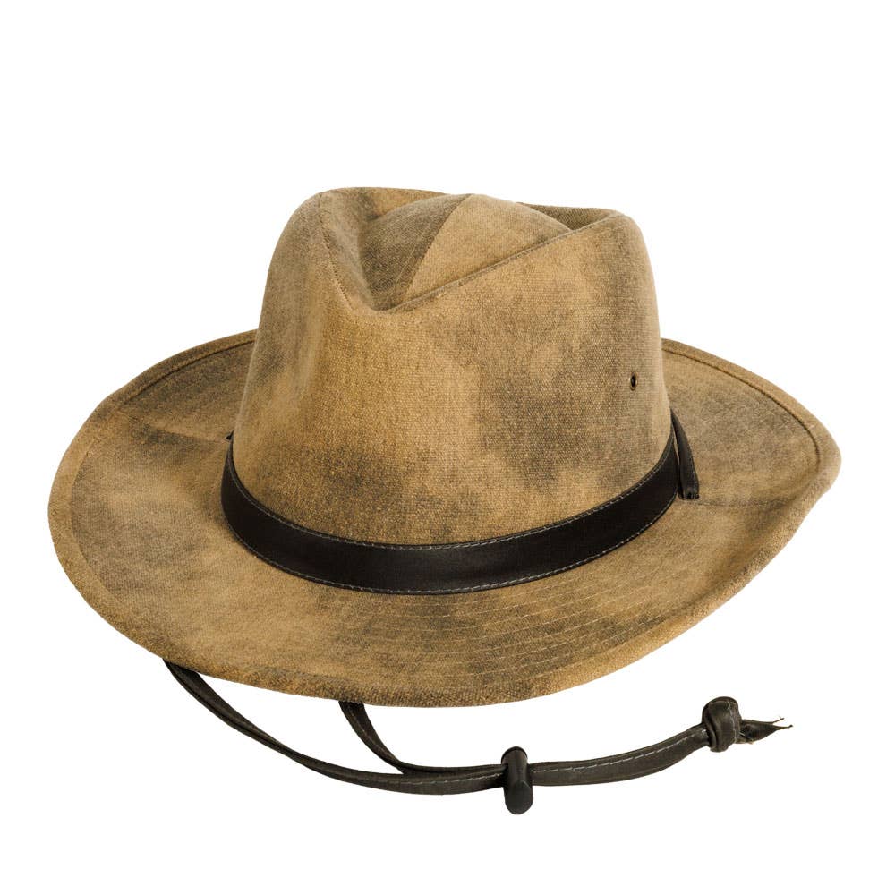 Distressed Outback Cotton Hat - Style Fuji
