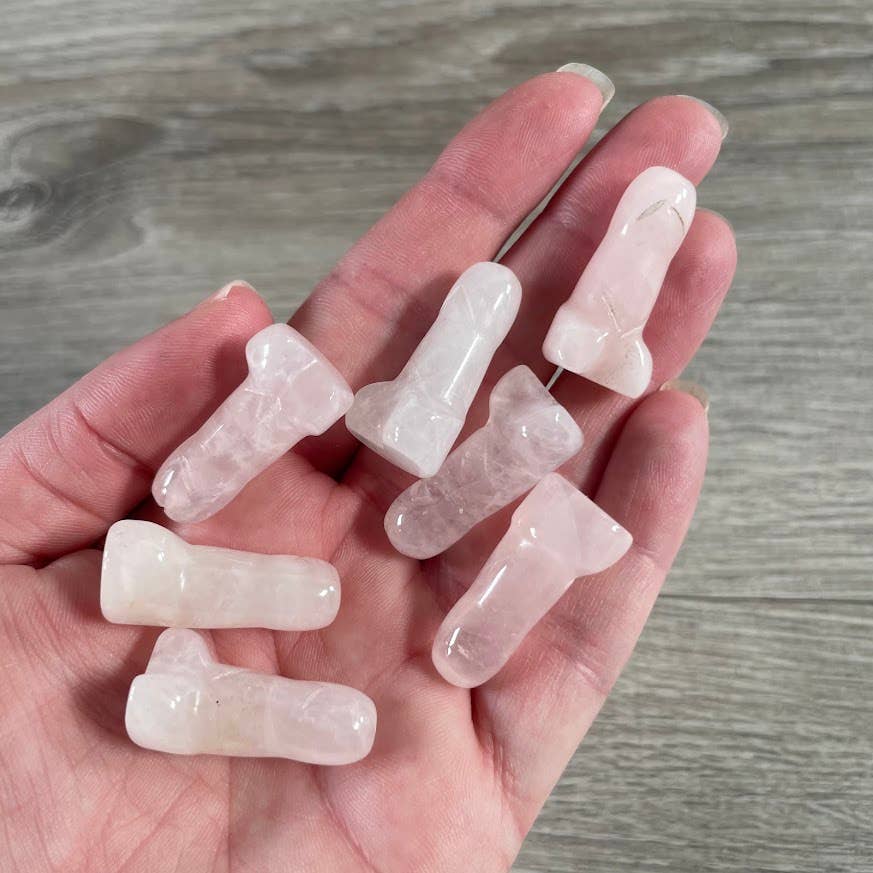 Crystal Phallic Figurine - Penis – Small Carved Gemstone Statue