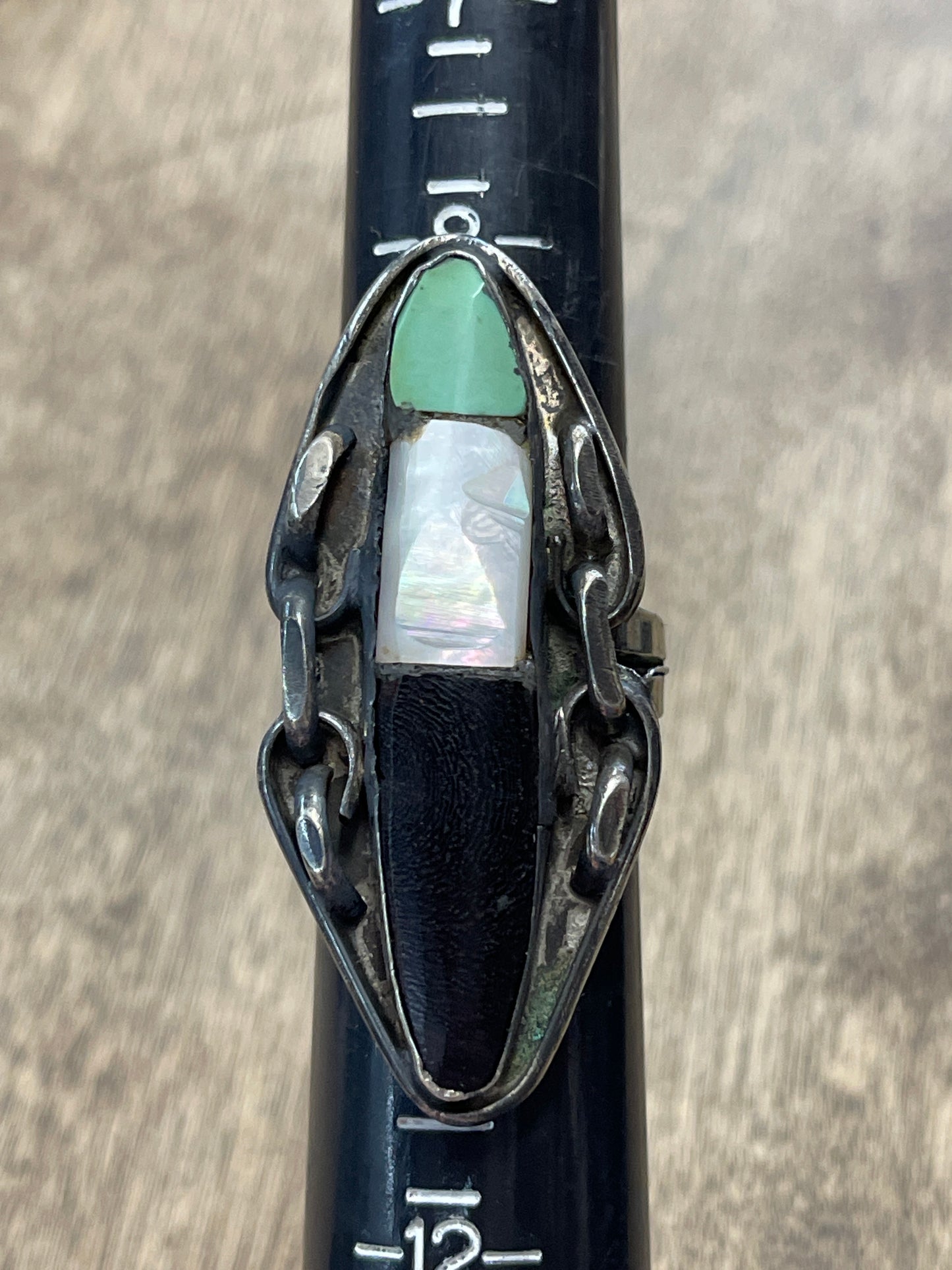 Vintage Handmade Inlay Ring
