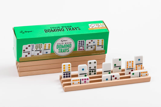 Wooden Domino Trays (set of 4)