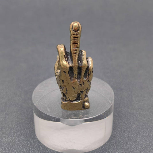 Brass Middle Finger Desktop Ornaments Decoration