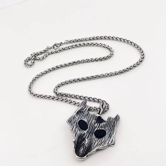 Viking Celtic Wolf Head Amulet Pendant Necklace - MJ/MNP