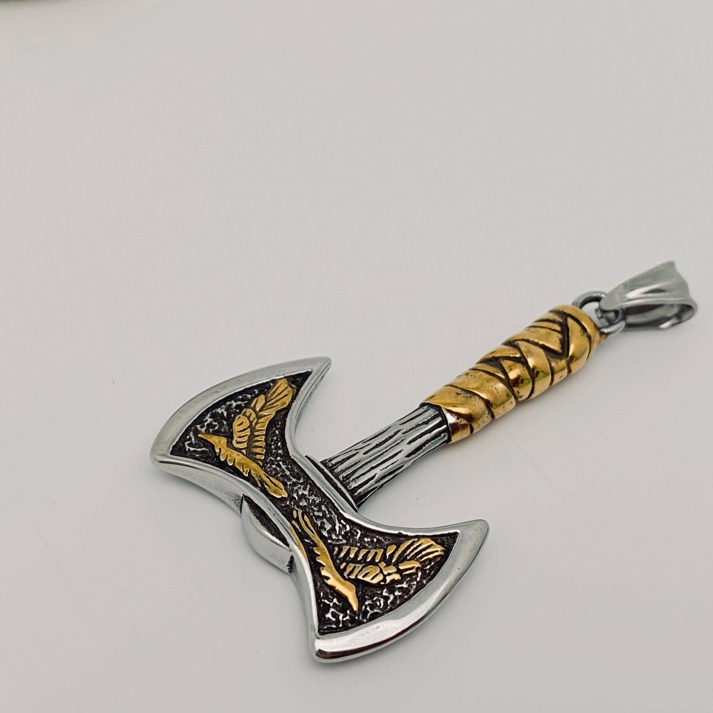 Double-headed Axe Stainless Steel Pendant
