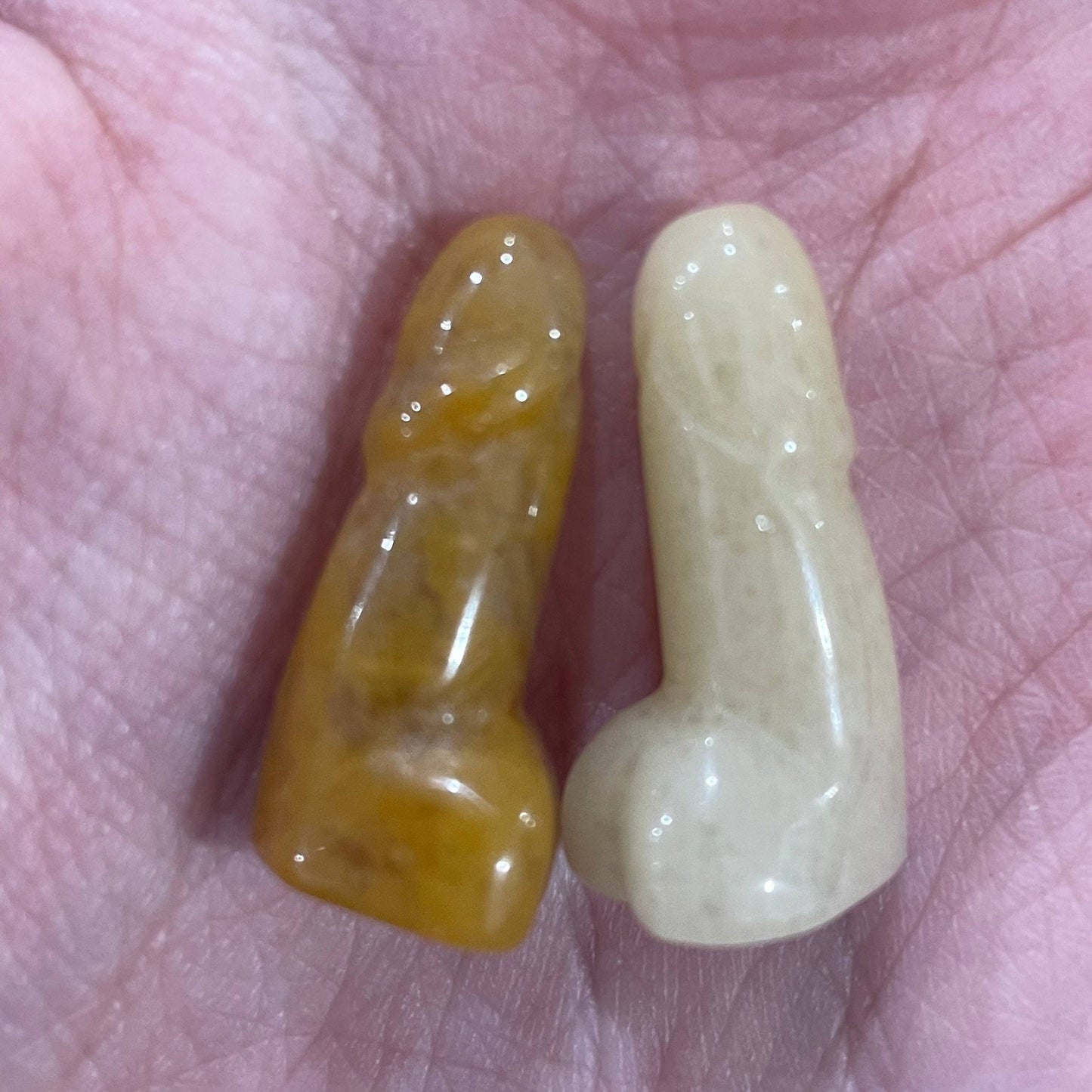 Crystal Phallic Figurine - Penis – Small Carved Gemstone Statue