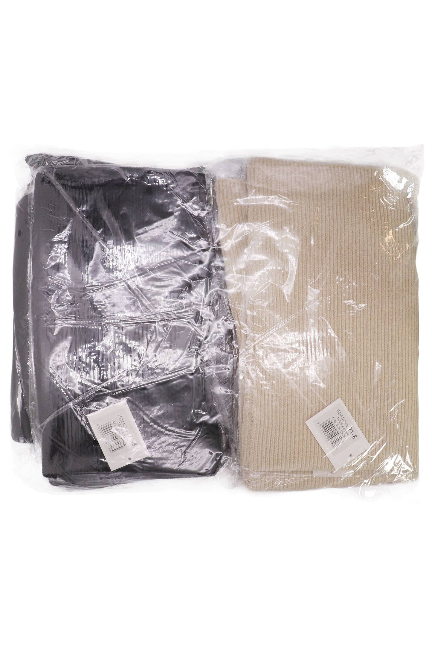 Solid Wide Rib Knitted Wrap Scarf - 57 Inch