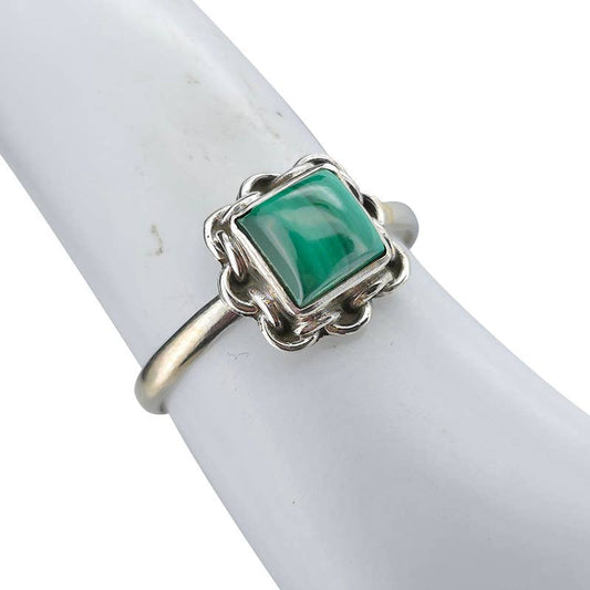 Malachite Sterling Silver Ring