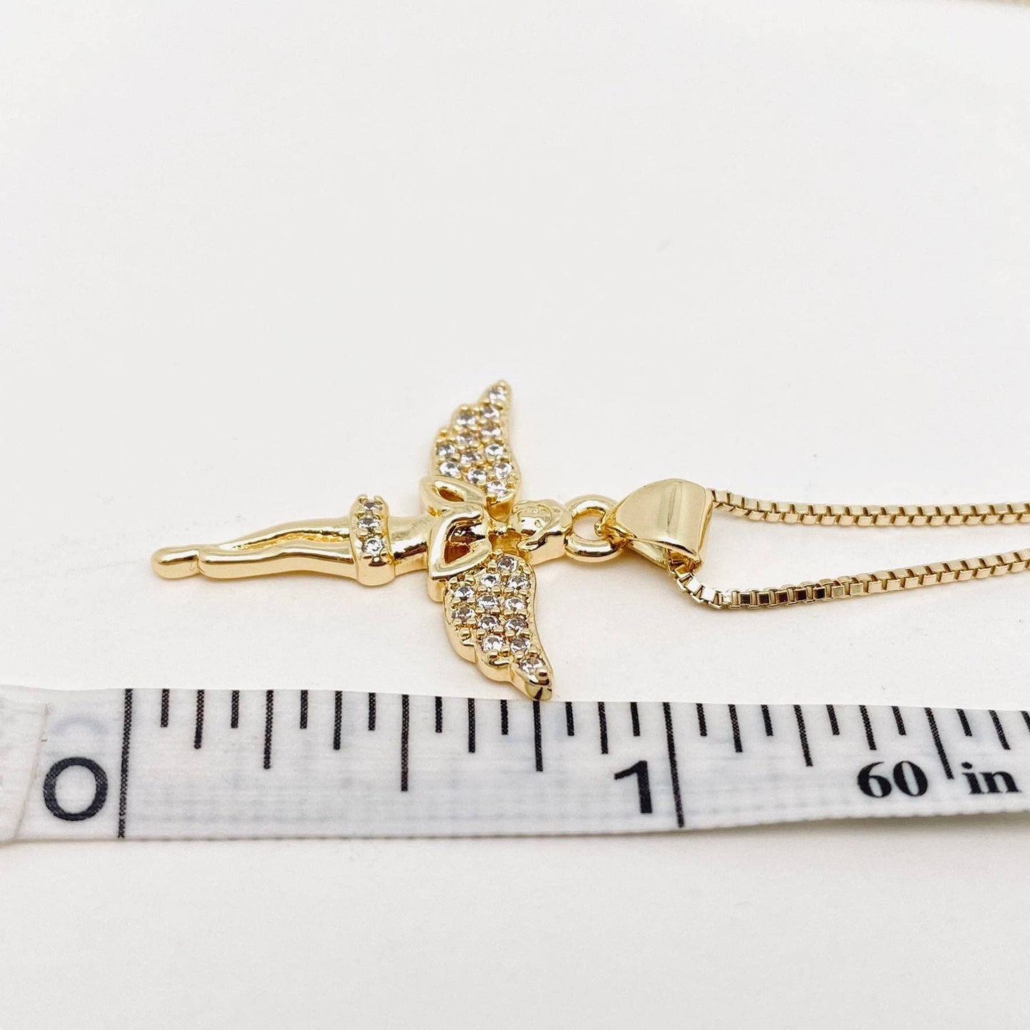 Golden Angel Cham Pendant Necklace