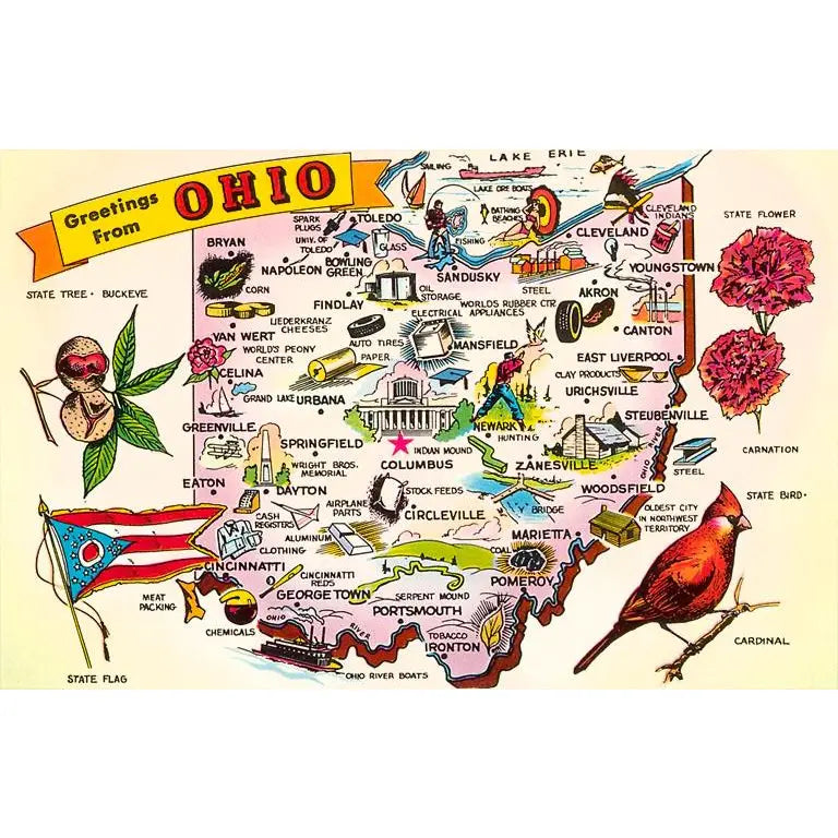 Magnet OH-519 Greetings from Ohio