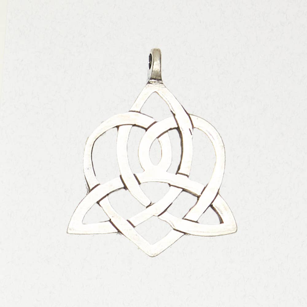 Celtic Pewter Pendant Necklace – Trinity Heart