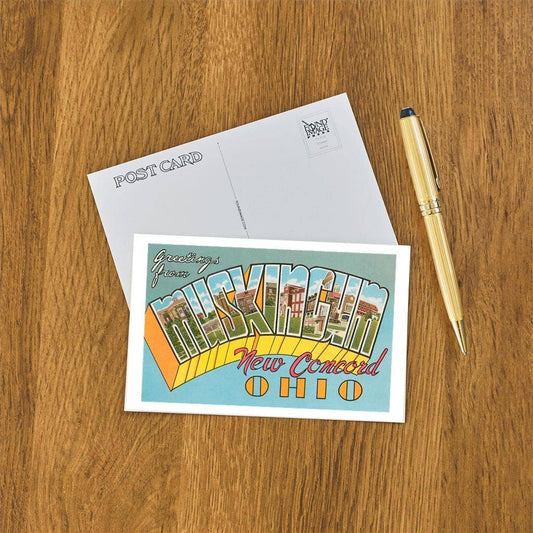 Postcard OH-448 Greetings from Muskingum