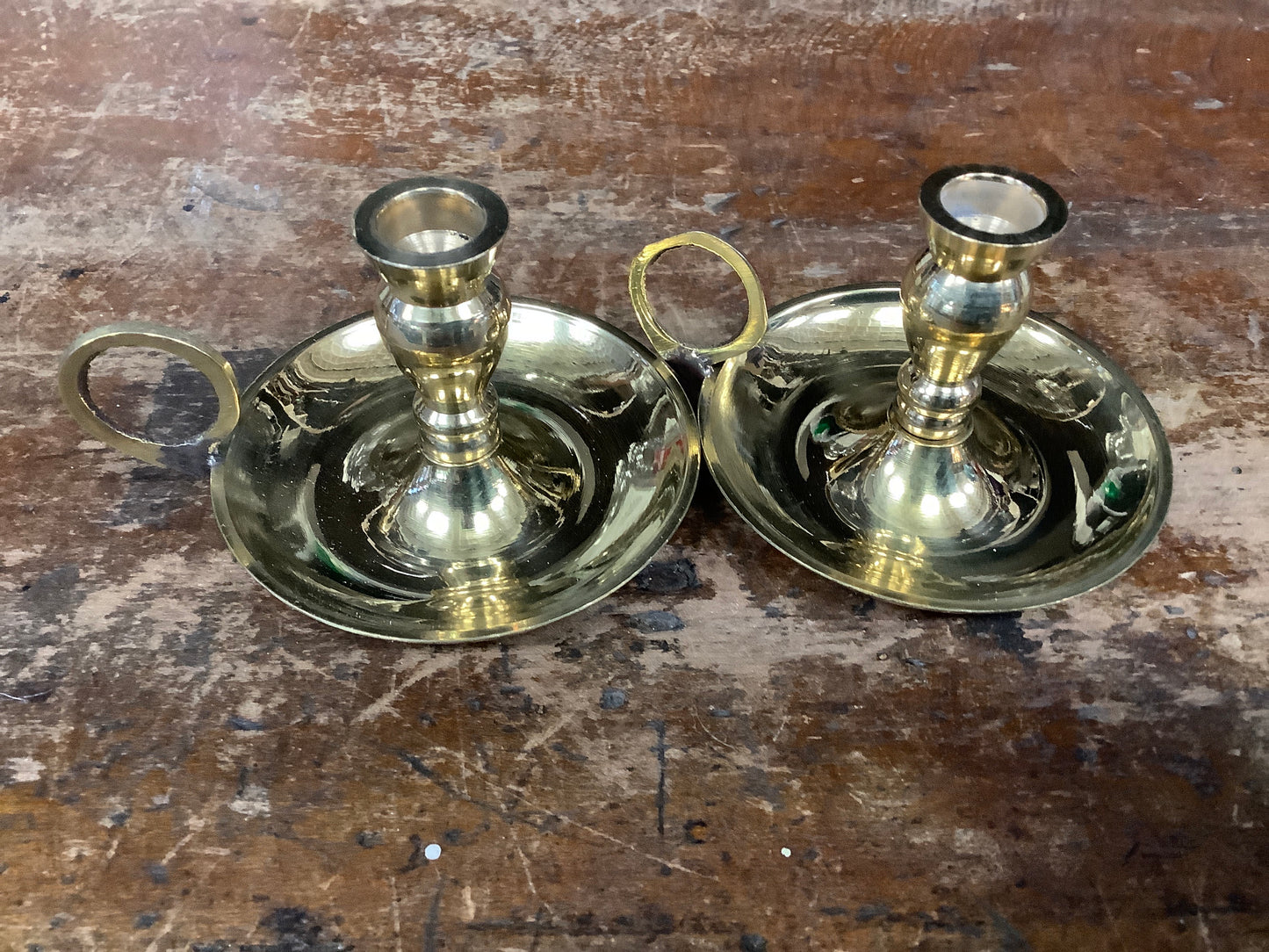 Brass Candle Holder Taper Tall