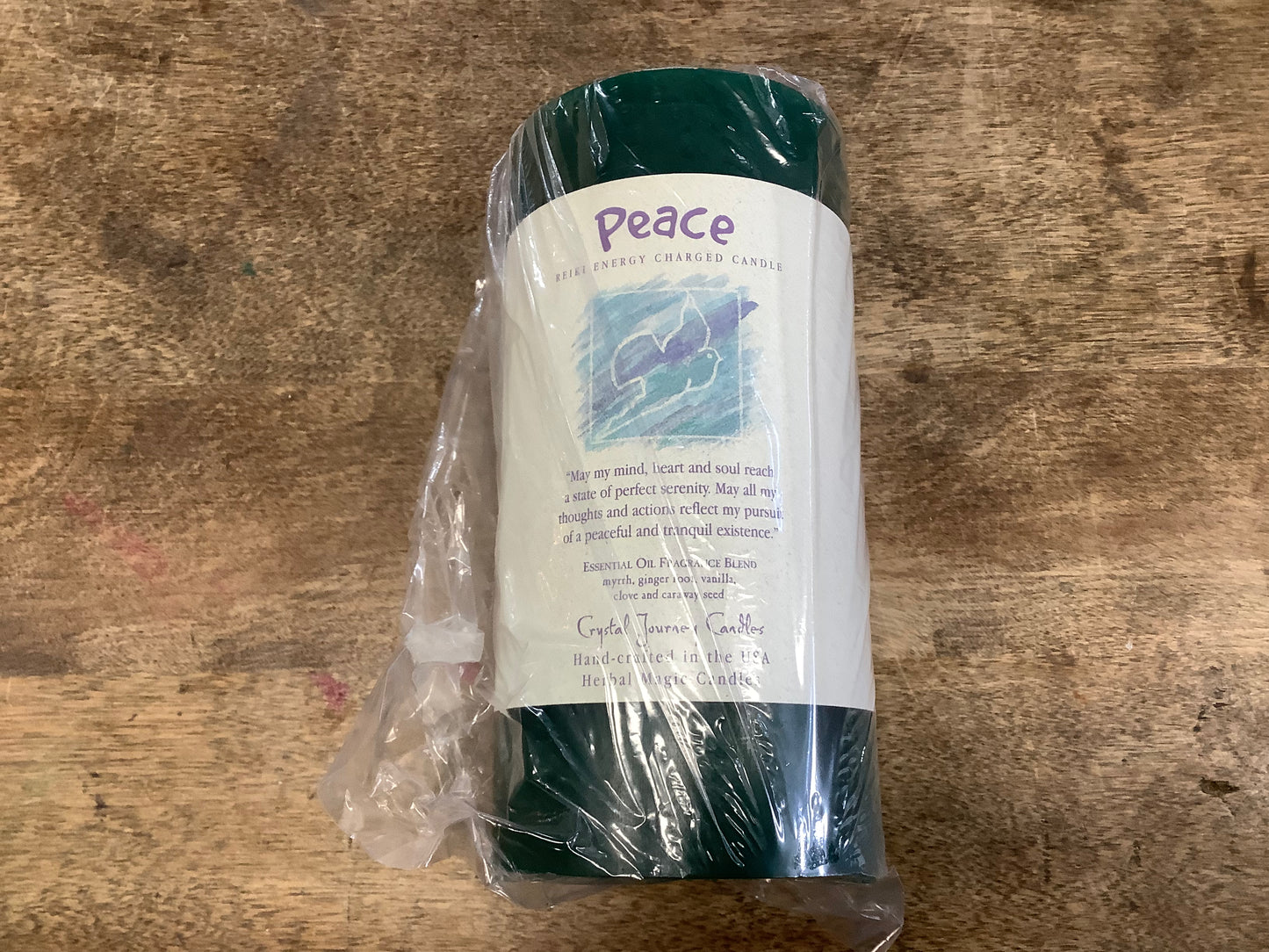 Pillar Reiki Herbal Candle by Crystal Journeys