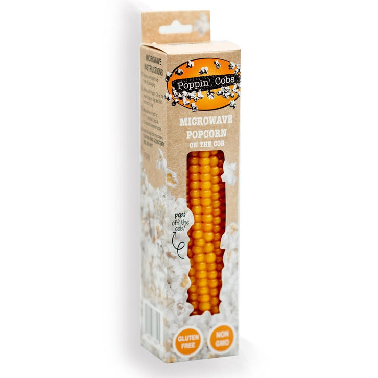 Poppin' Cobs Microwave Popcorn on the Cob
