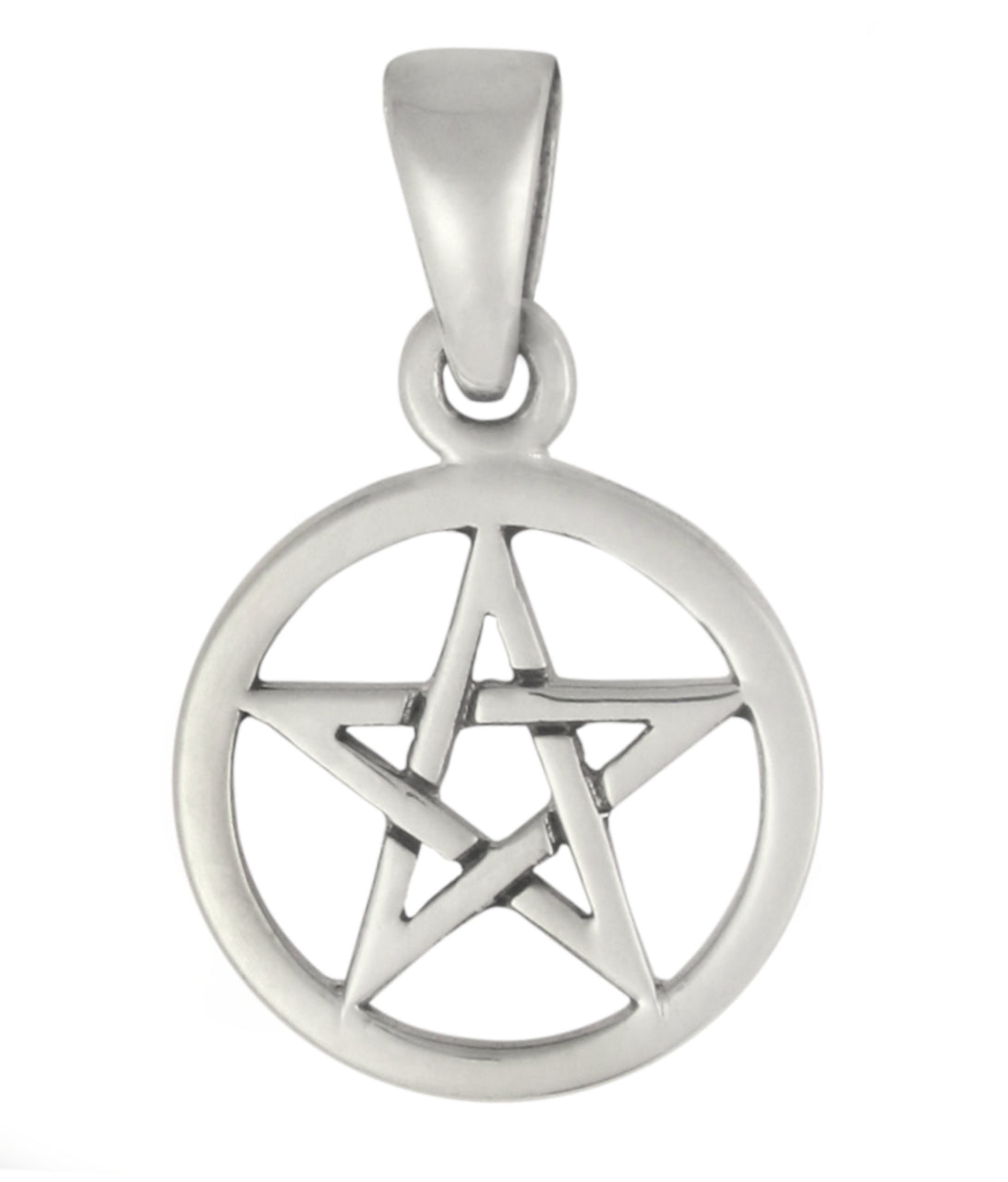 Small Sterling Silver Pentagram Pendant
