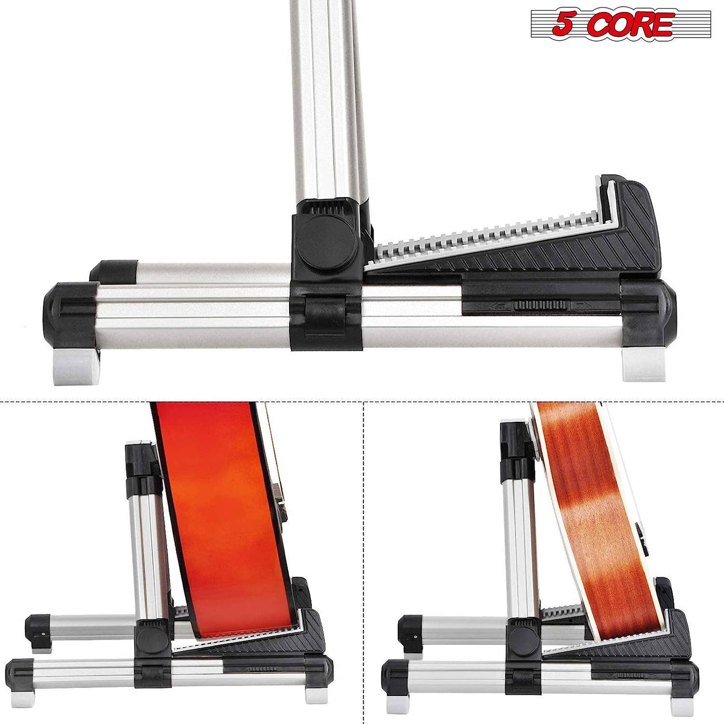 Premium A-Frame Folding & Adjustable Aluminum Guitar Stand
