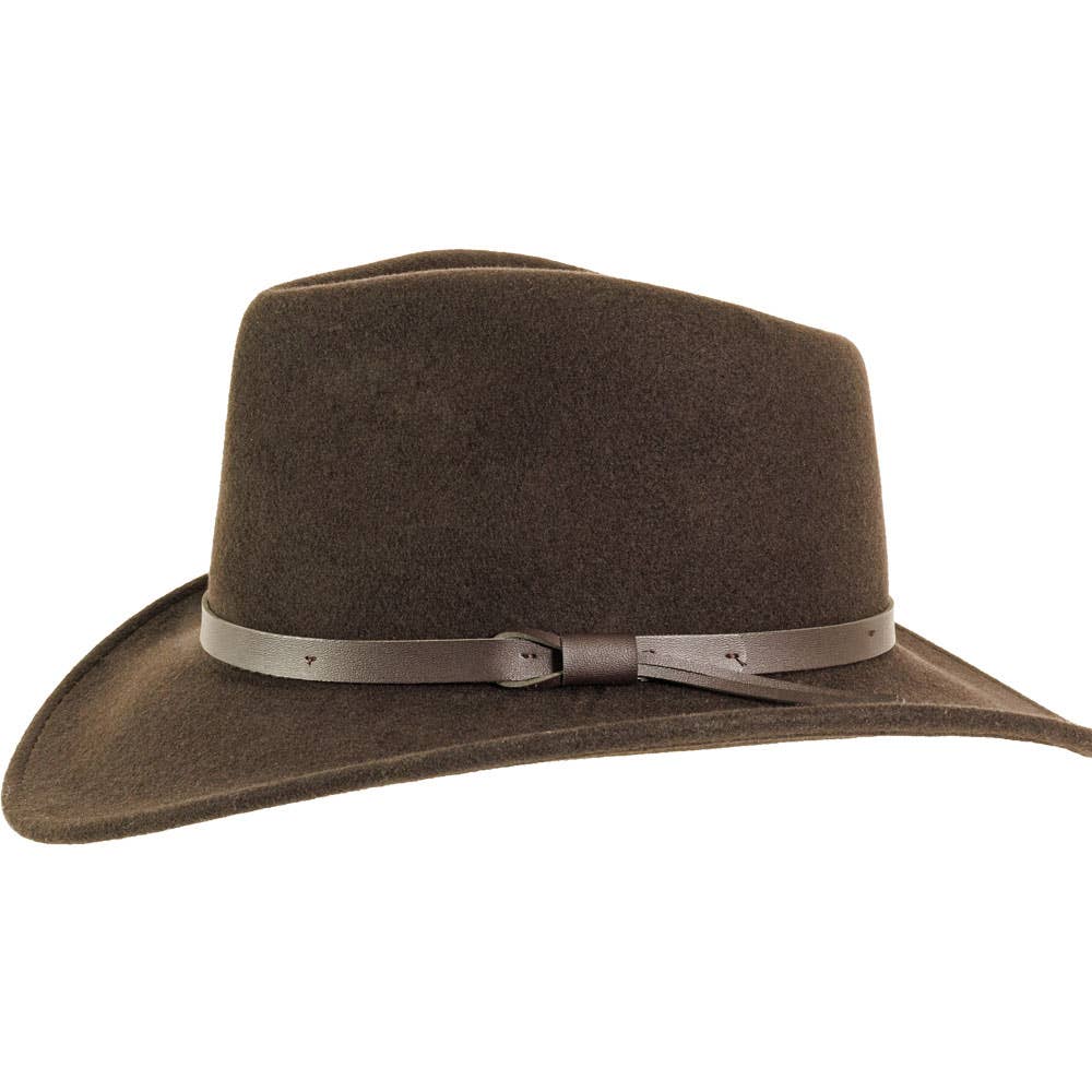 Crushable Wool Felt Outback Hat - Style Pathfinder