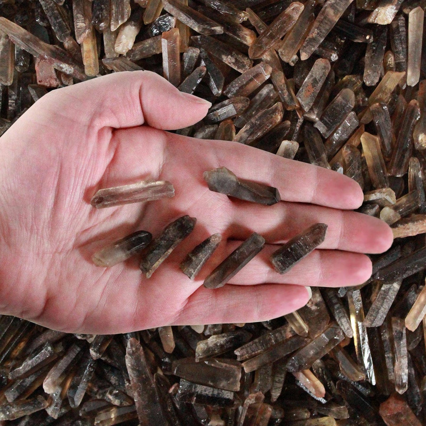 Smoky Citrine Quartz Points - Matchstick - Zambia
