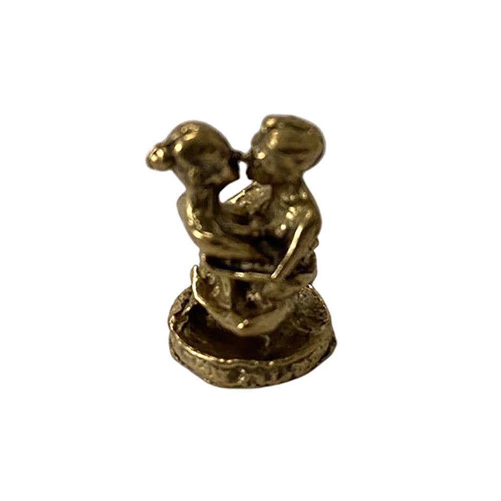 Miniature Brass Figurine