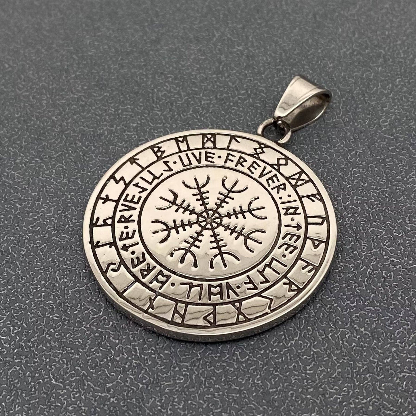 Viking Double Dragon Odin Horn Rune Charm - MJ/MNP