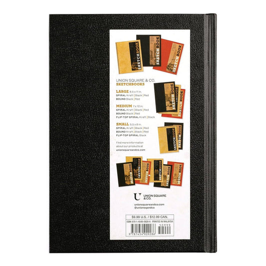 Small Sketchbook 5.5 x 8" - Bound Hardcover (Black)