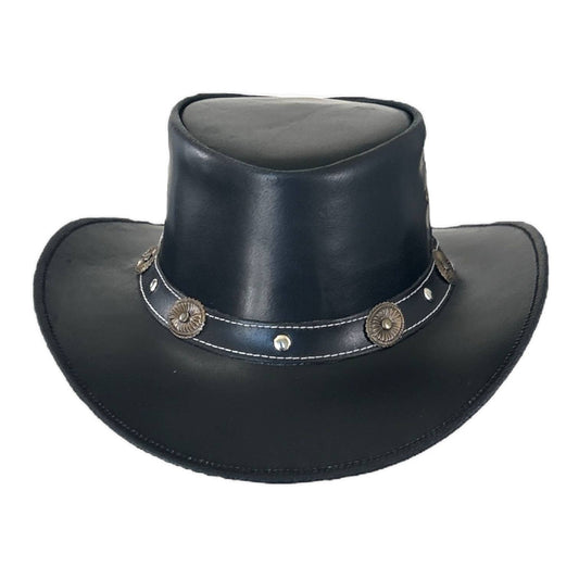 Leather Aussie with Concho Band