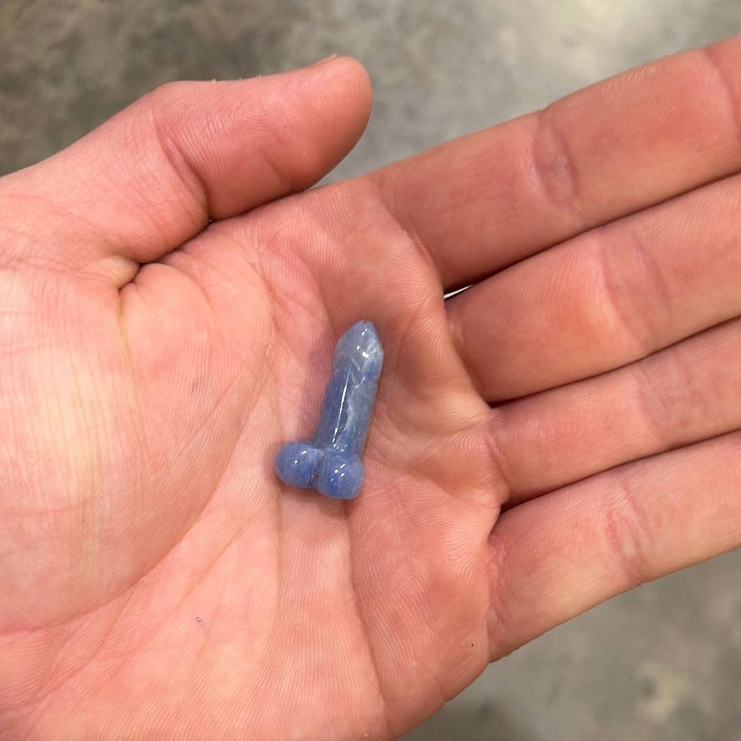 Crystal Phallic Figurine - Penis – Small Carved Gemstone Statue
